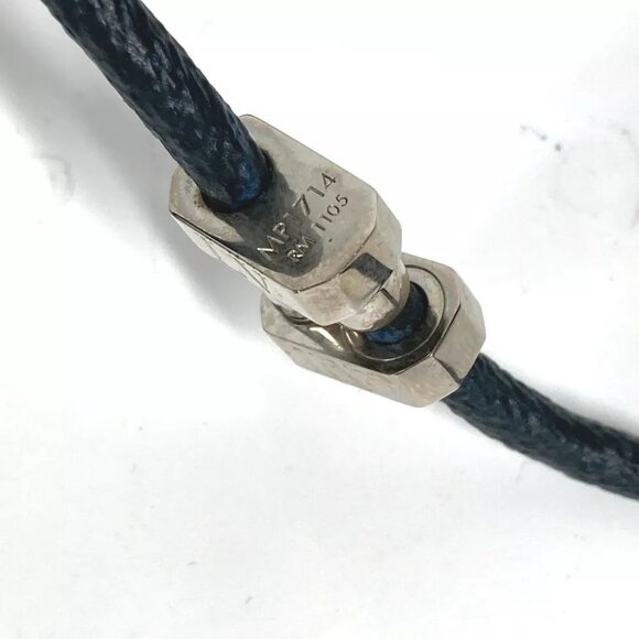 LOUIS VUITTON MP1714 MonogramEclipse Necklace Accessories Double Bracelet Choker - Picture 6 of 10
